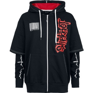 Slipknot EMP Signature Collection Dámská mikina s kapucí na zip cerná/cervená