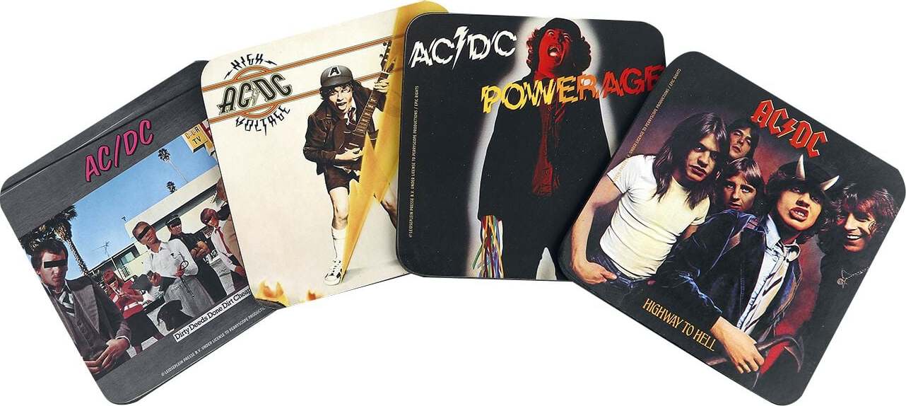 AC/DC Untersetzer Podtácek standard - RockTime.cz