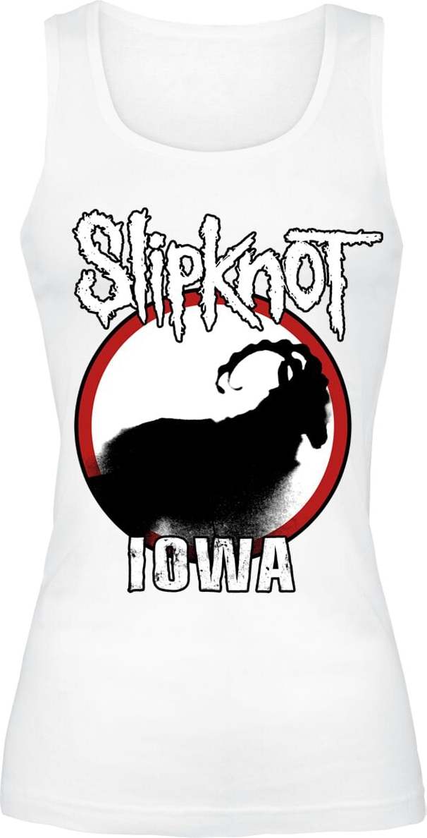 Slipknot Iowa Goat Silhouette Dámský top bílá - RockTime.cz