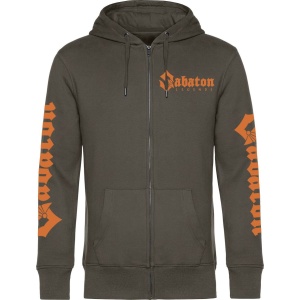 Sabaton Legends Mikina s kapucí na zip zelená