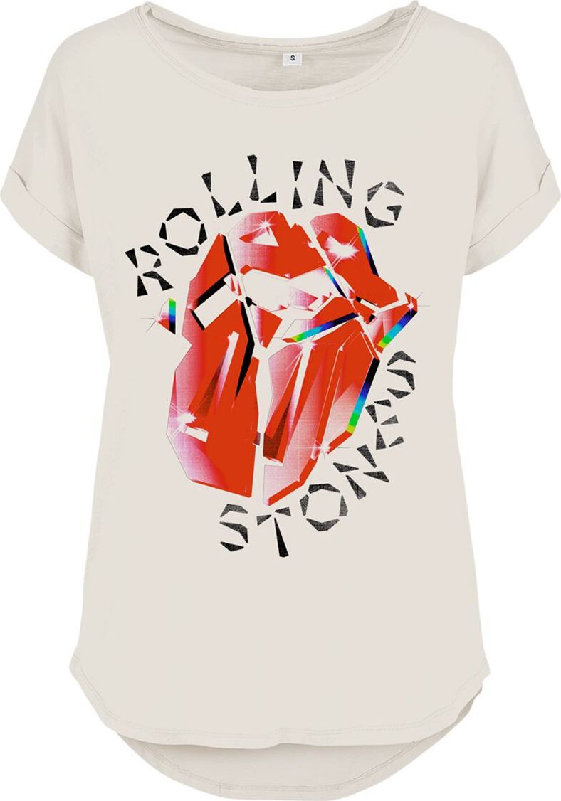 The Rolling Stones Hackney Diamonds Prism Tongue Dámské tričko bílá - RockTime.cz