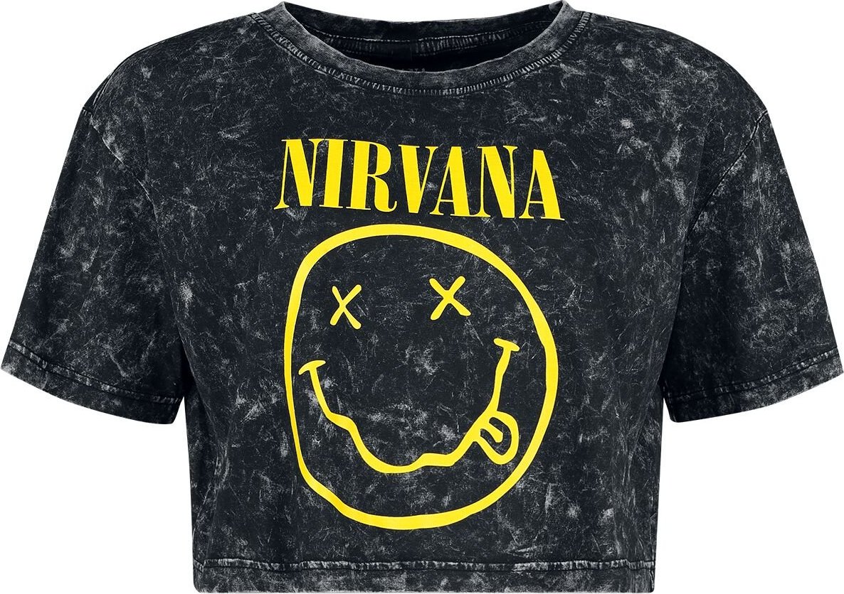 Nirvana Logo Dámské tričko tmave šedá/cerná - RockTime.cz