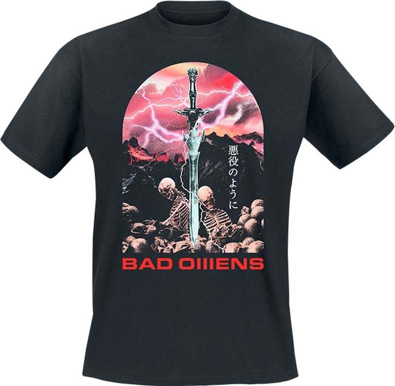 Bad Omens Fantasy Sword Tričko černá - RockTime.cz Bad Omens Fantasy Sword Tričko černá - RockTime.cz