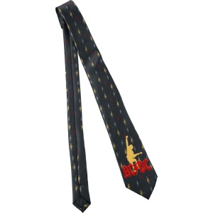 AC/DC Angus kravata černá