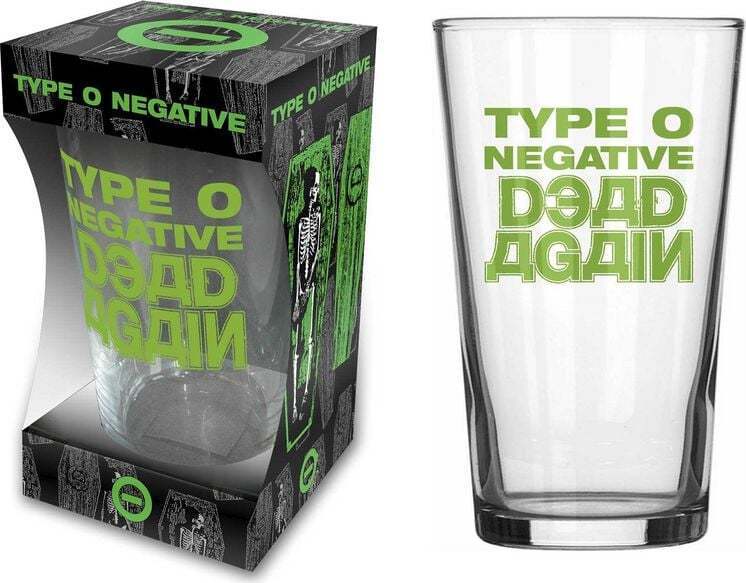 Type O Negative Dead Again pivní sklenice transparentní - RockTime.cz