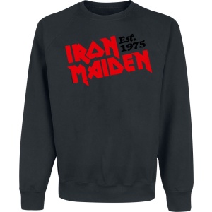 Iron Maiden Est. 1975 Mikina černá