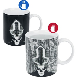 Ghost Tasse mit Thermoeffekt Hrnek černá