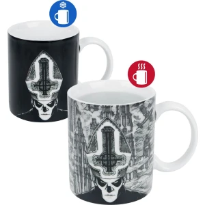 Ghost Tasse mit Thermoeffekt Hrnek černá - RockTime.cz
