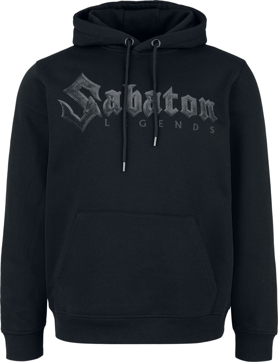 Sabaton Black Logo Mikina s kapucí černá - RockTime.cz Sabaton Black Logo Mikina s kapucí černá - RockTime.cz