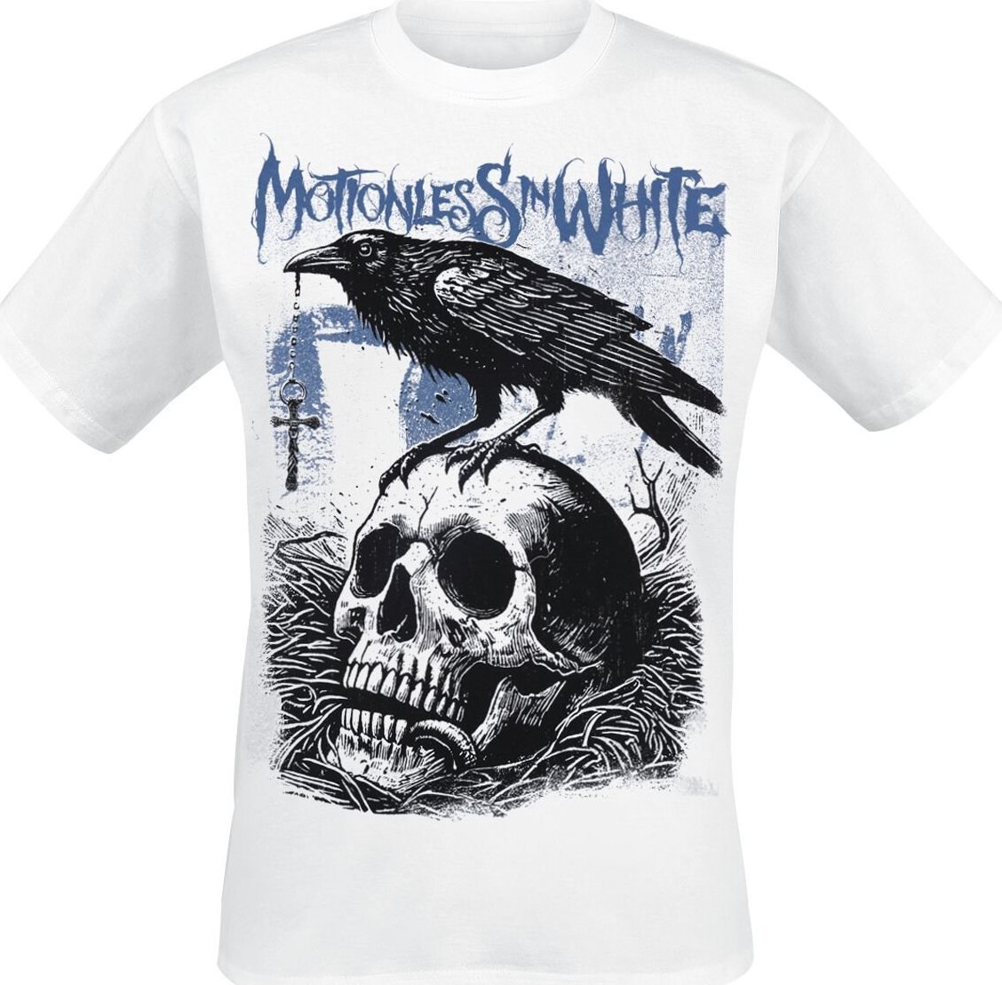 Motionless In White Crow Tričko bílá - RockTime.cz Motionless In White Crow Tričko bílá - RockTime.cz