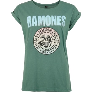 Ramones Coloured Crest Crystal Dámské tričko zelená