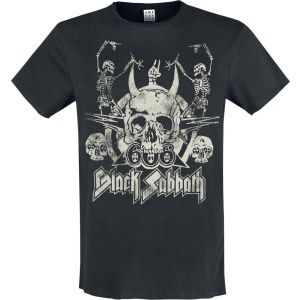 Black Sabbath Amplified Collection - Dancing Skulls Tričko černá