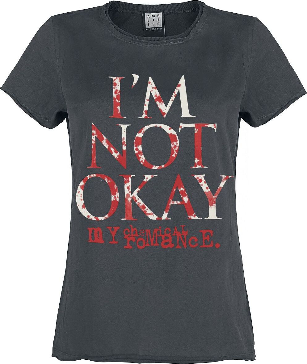 My Chemical Romance Amplified Collection - I'm Not Okay Dámské tričko charcoal - RockTime.cz My Chemical Romance Amplified Collection - I'm Not Okay Dámské tričko charcoal - RockTime.cz