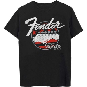 Fender Stratocaster Tričko černá