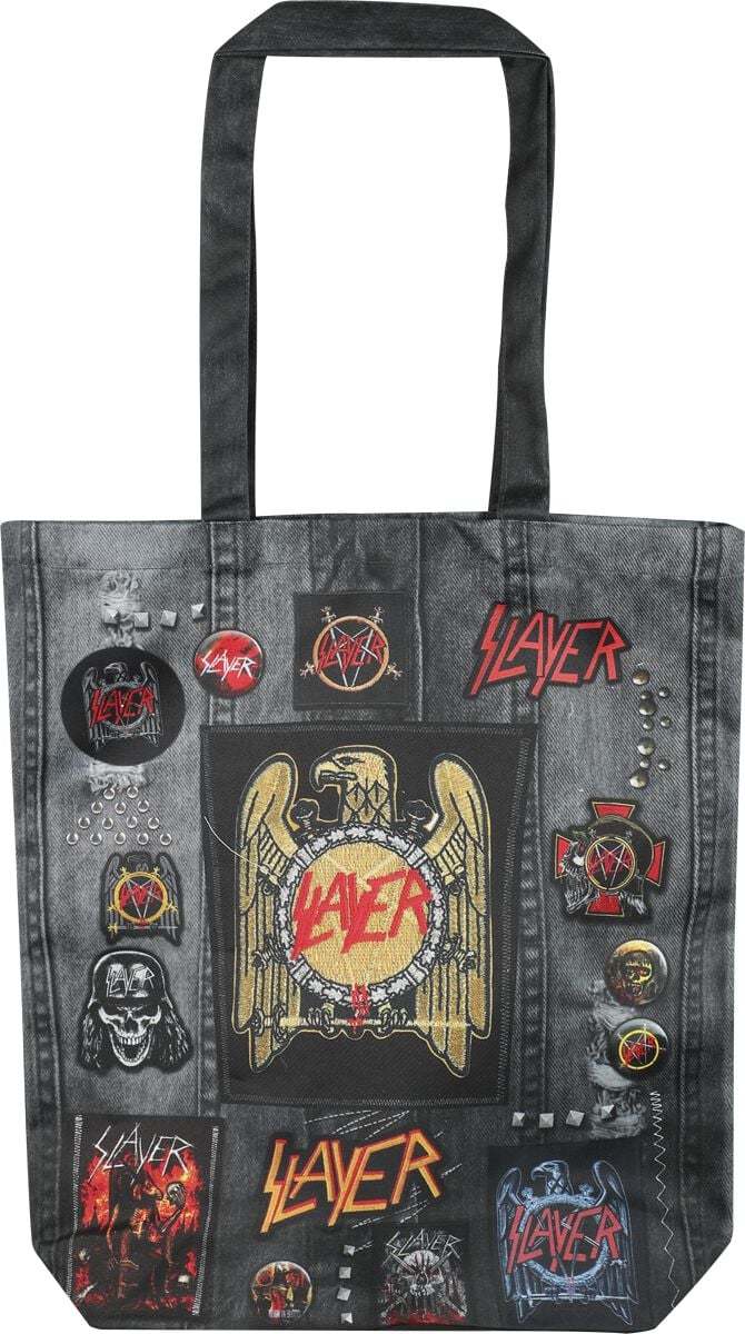 Slayer rocksax - Slayer Logo Plátená taška vícebarevný - RockTime.cz