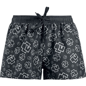 Rammstein Logo Pánské plavky cerná/šedá