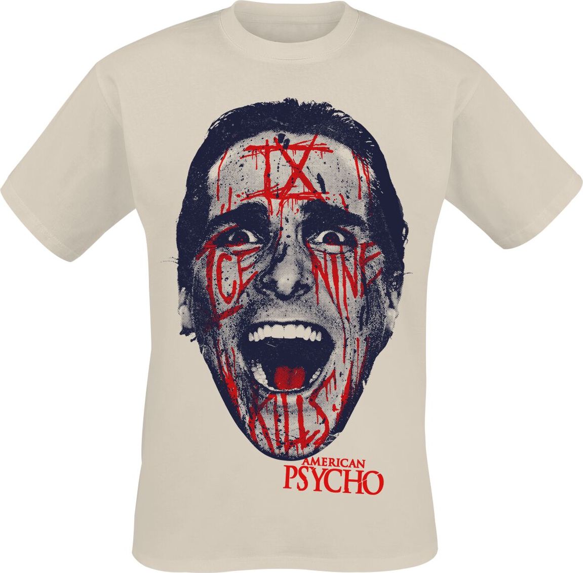 Ice Nine Kills Bateman Face Tričko písková - RockTime.cz Ice Nine Kills Bateman Face Tričko písková - RockTime.cz