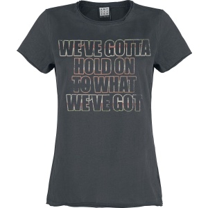 Bon Jovi Amplified Collection - Hold On Dámské tričko charcoal
