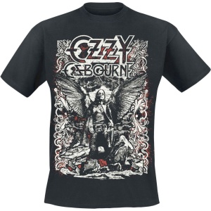 Ozzy Osbourne Angel Goth Tričko černá