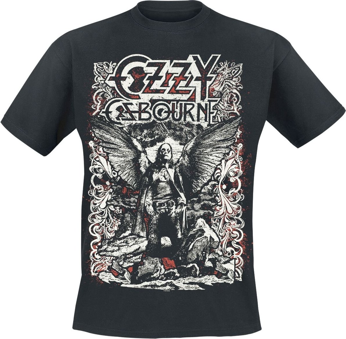 Ozzy Osbourne Angel Goth Tričko černá - RockTime.cz Ozzy Osbourne Angel Goth Tričko černá - RockTime.cz