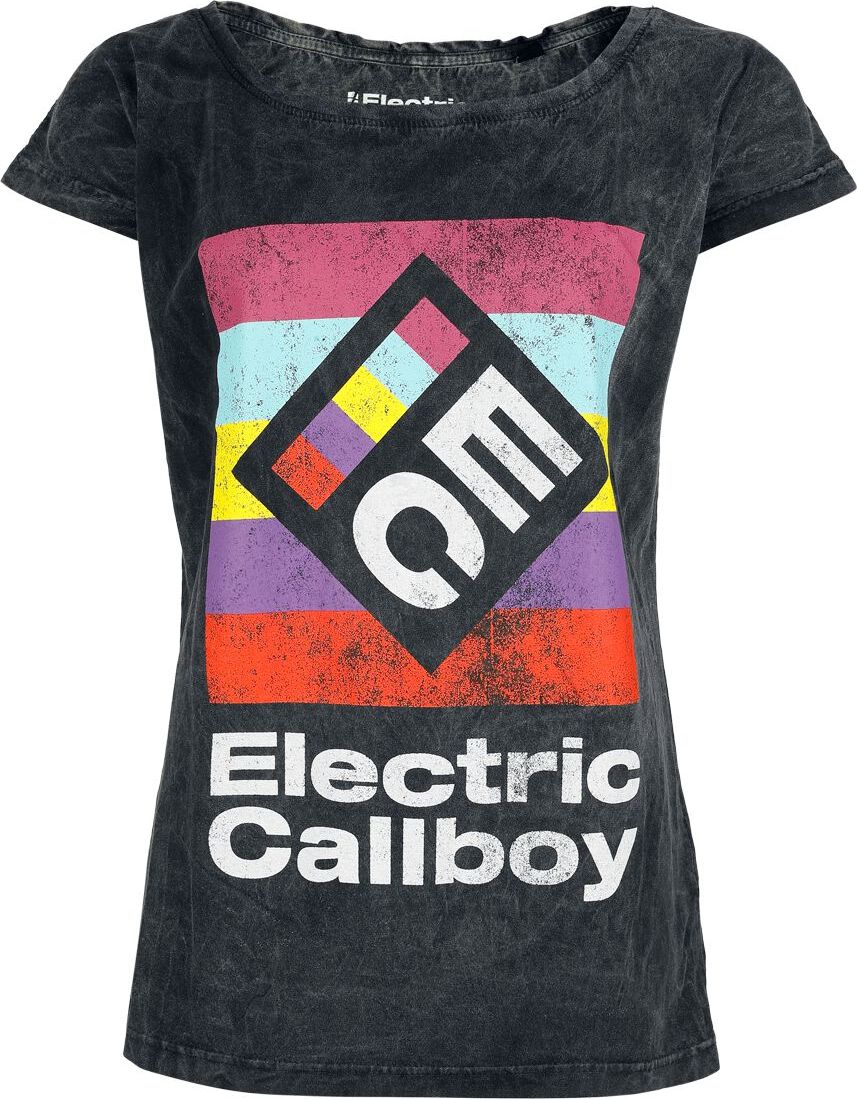 Electric Callboy Square Logo Dámské tričko šedá - RockTime.cz