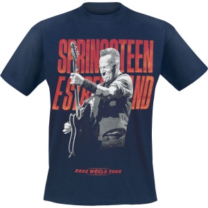 Bruce Springsteen Guitar Tričko námořnická modrá