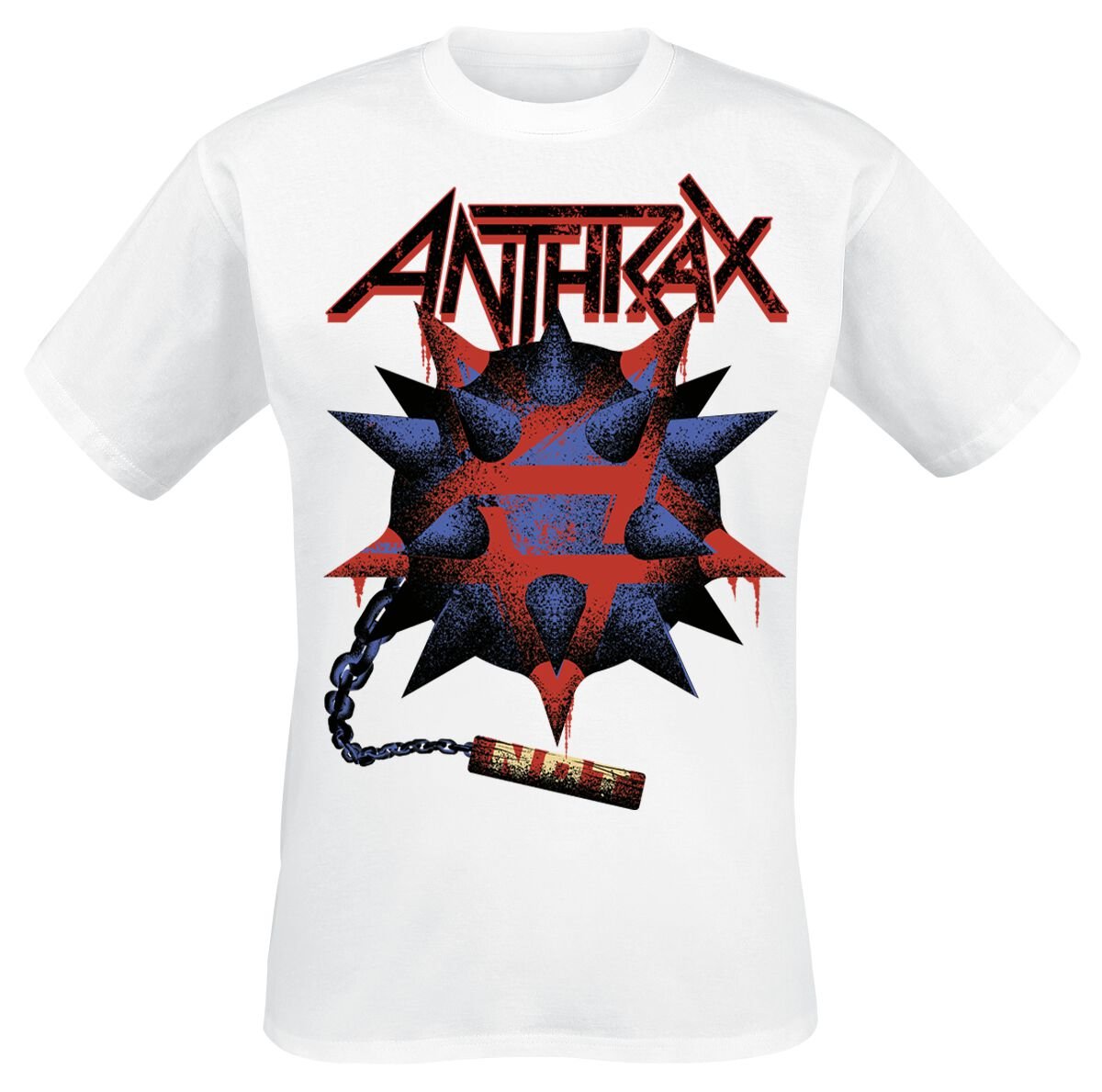 Anthrax Pentathrax Mace Tričko bílá - RockTime.cz