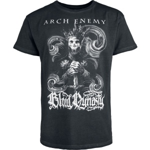 Arch Enemy Bloody Wave - Glow In The Dark Tričko antracitová