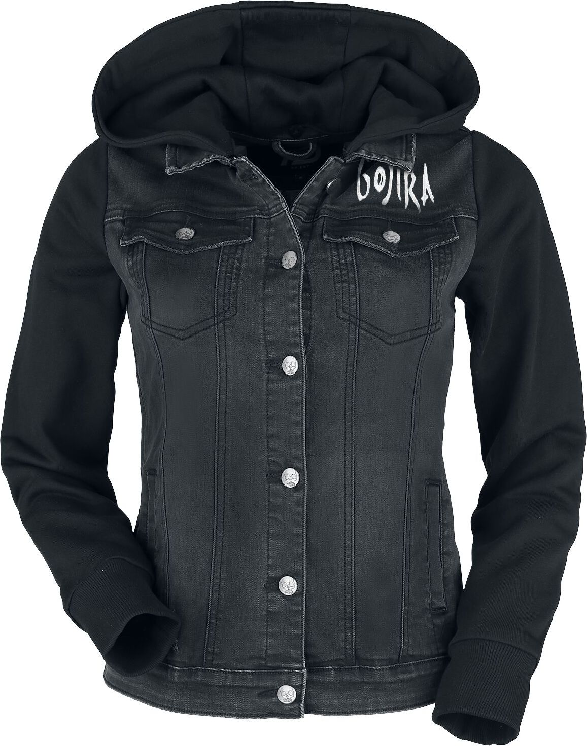 Gojira EMP Signature Collection Dámská dzínsová bunda černá - RockTime.cz Gojira EMP Signature Collection Dámská dzínsová bunda černá - RockTime.cz