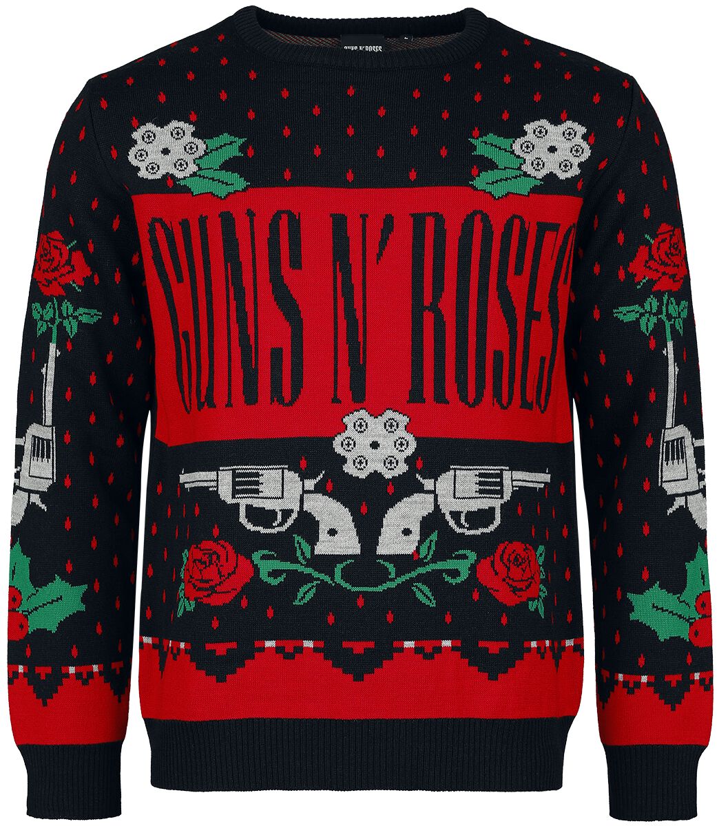 Guns N' Roses Holiday Sweater Pletený svetr vícebarevný - RockTime.cz
