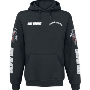 Bad Omens Reaper With Flowers Mikina s kapucí černá