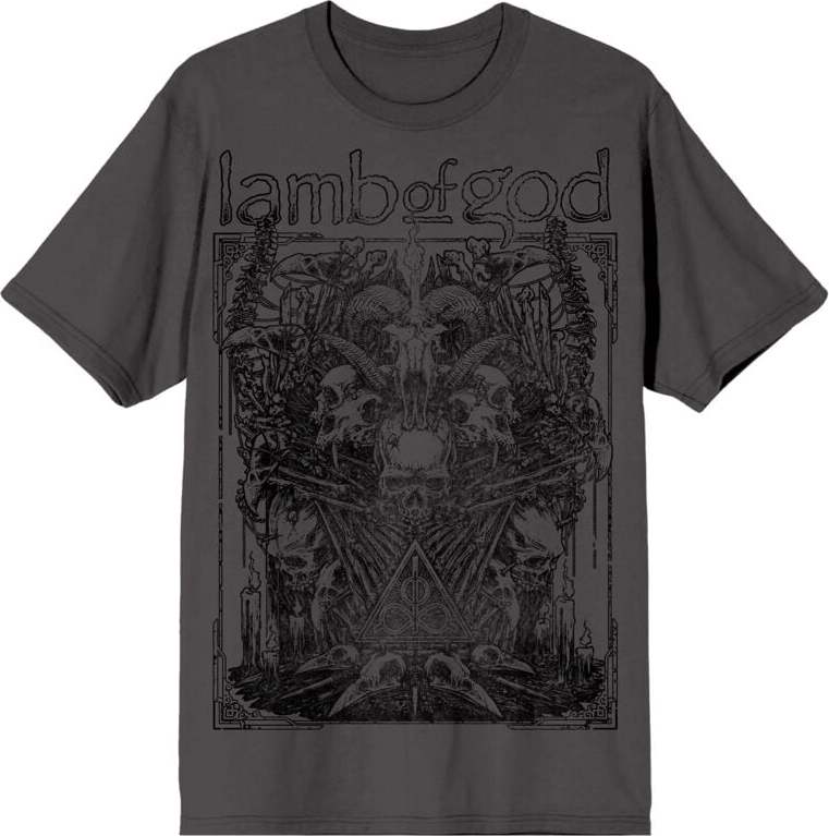 Lamb Of God Skull Altar Tričko charcoal - RockTime.cz