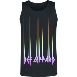 Def Leppard Gradient Logo Tank top černá