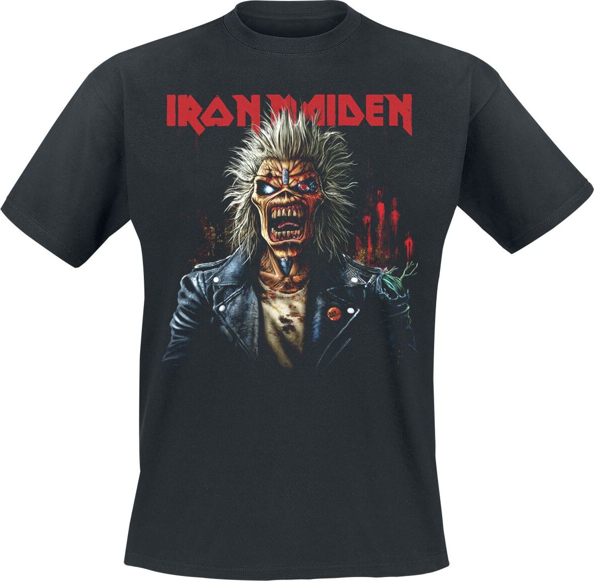 Iron Maiden Portrait Eddie Scream Tričko černá - RockTime.cz