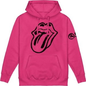 The Rolling Stones Sketch Tongue Mikina s kapucí růžová
