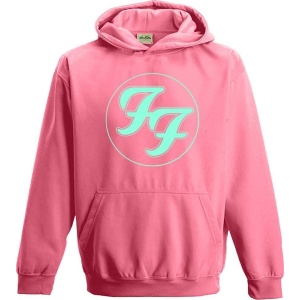 Foo Fighters Logo Circle detská mikina s kapucí růžová