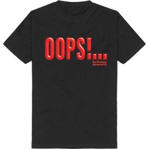 Spears, Britney Oops Writing Tričko černá