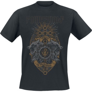Powerwolf Crest Wolves Tričko černá