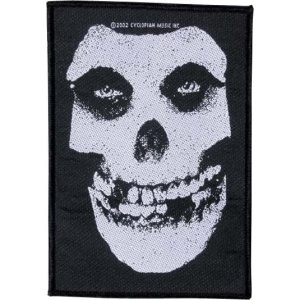 Misfits Skull nášivka cerná/bílá