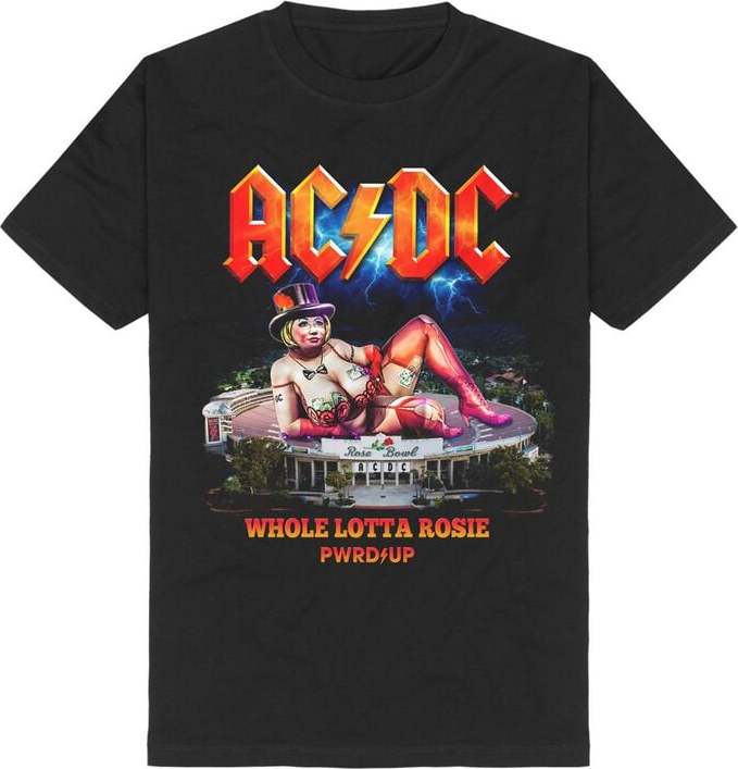 AC/DC PWRUP Lotta Rosie Tričko černá - RockTime.cz AC/DC PWRUP Lotta Rosie Tričko černá - RockTime.cz