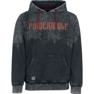 Powerwolf EMP Signature Collection Mikina s kapucí tmave šedá/cerná - RockTime.cz
