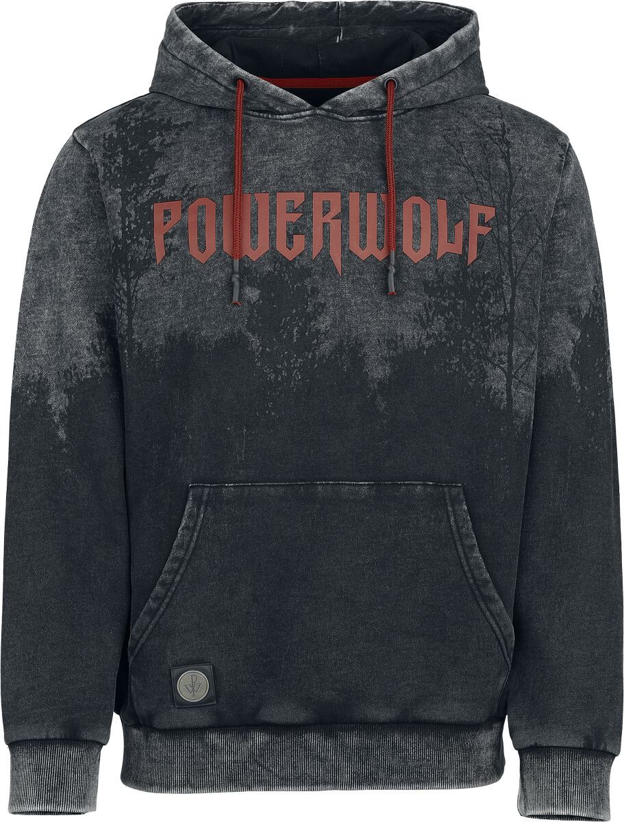 Powerwolf EMP Signature Collection Mikina s kapucí tmave šedá/cerná - RockTime.cz