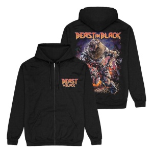 Beast In Black Cyber Apocalypse Mikina s kapucí na zip černá