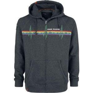 Pink Floyd EMP Signature Collection Mikina s kapucí na zip tmavě prošedivělá