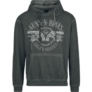 Guns N' Roses Top Hat Skull Mikina s kapucí šedá - RockTime.cz