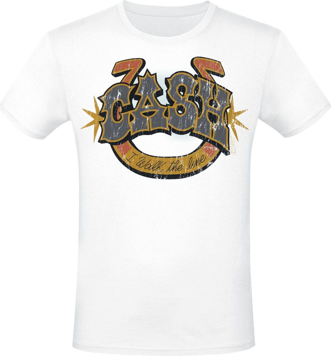 Johnny Cash Walk The Line Tričko bílá - RockTime.cz Johnny Cash Walk The Line Tričko bílá - RockTime.cz