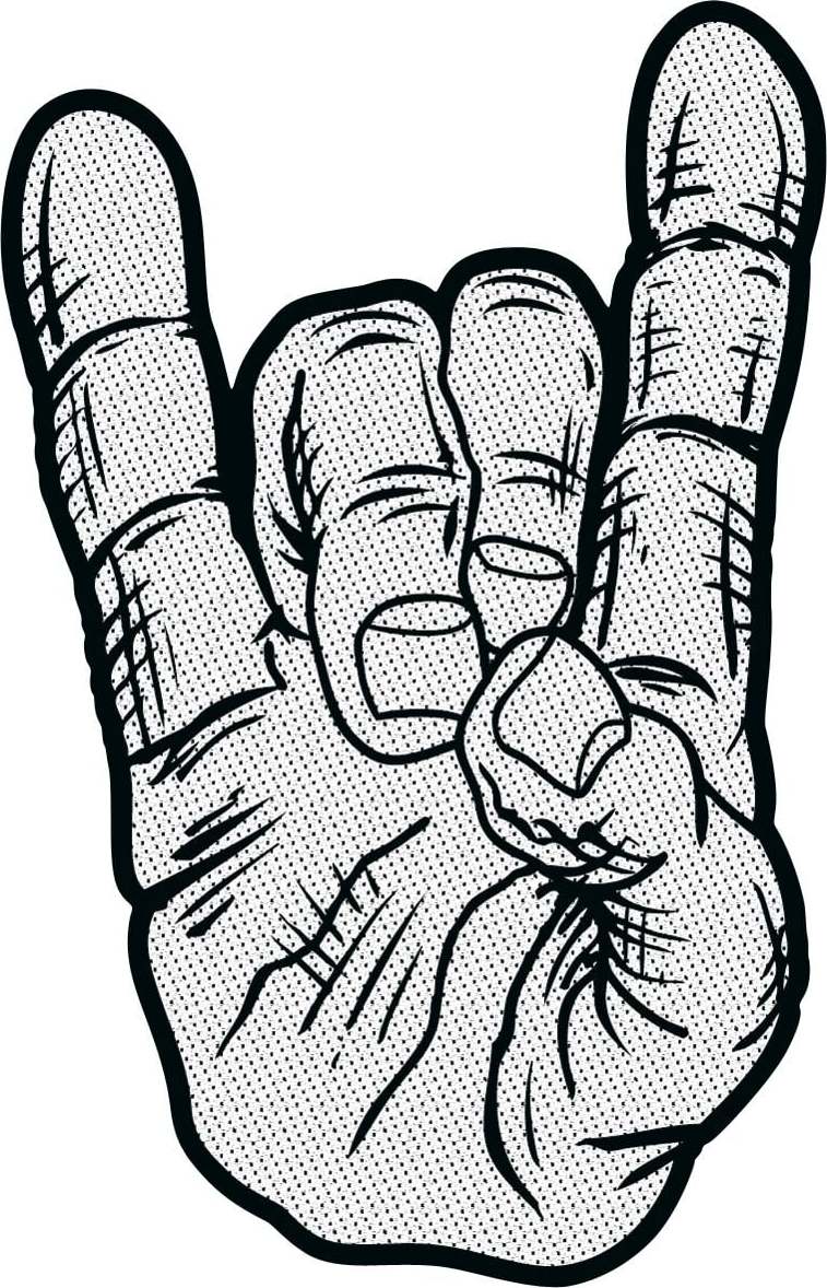 Devil Horns nášivka standard - RockTime.cz