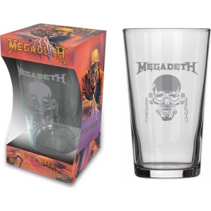 Megadeth Peace Sells pivní sklenice transparentní