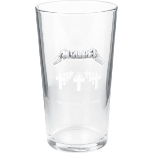 Metallica Master Of Puppets pivní sklenice transparentní