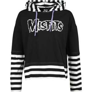 Misfits EMP Signature Collection - Oversize Dámské tričko s dlouhými rukávy cerná/bílá